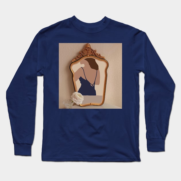 Mirror Girl Long Sleeve T-Shirt by iadesigns